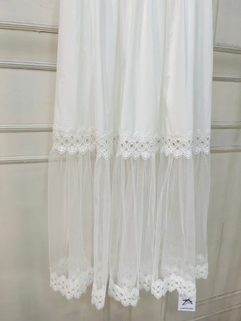 Women Trendy Lace Detail Long Skirts